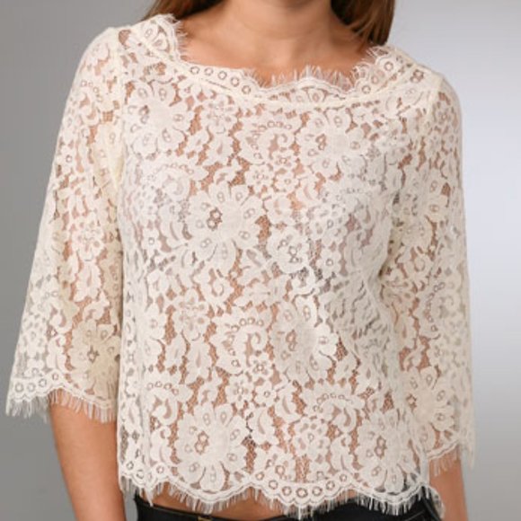 Joie Elvia Lace Top - Picture 2 of 12